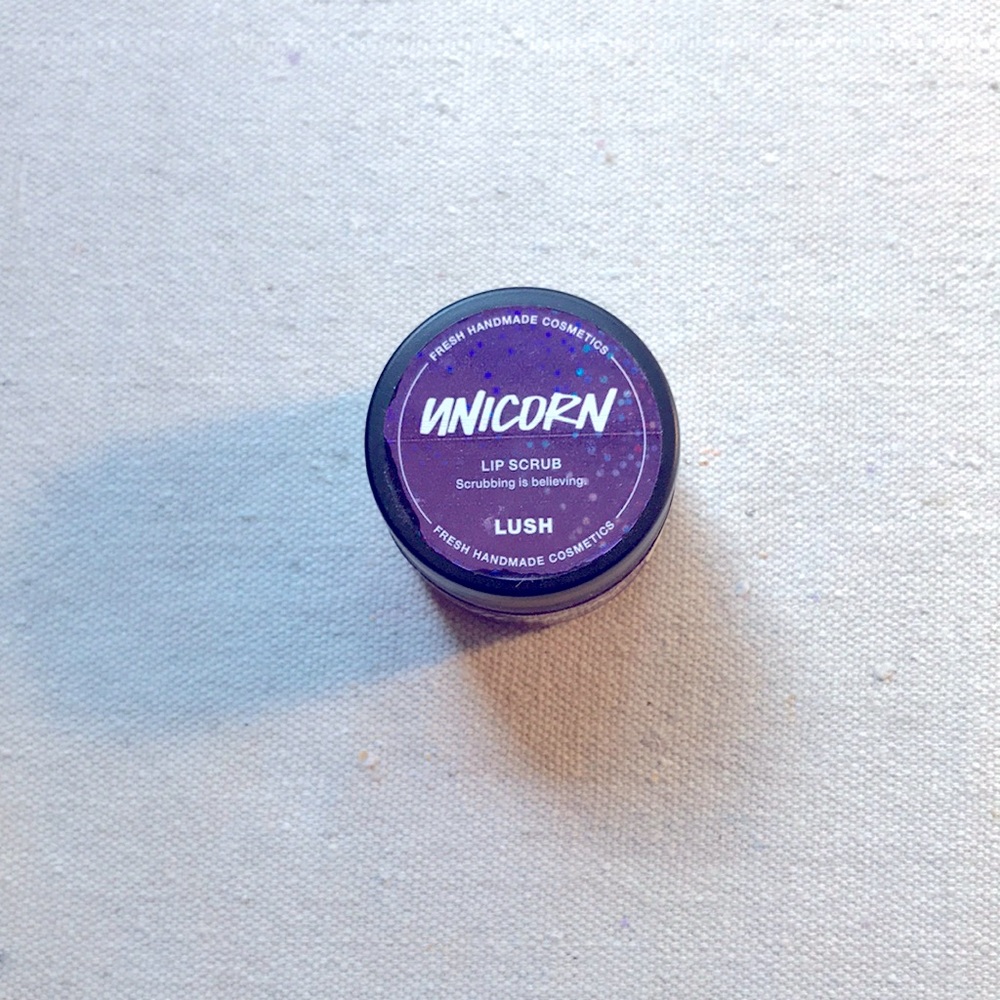 NWT Lush “Unicorn” Lip Scrub 0.8 oz. VEGAN